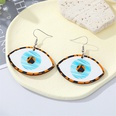 Bohemian exaggerated painted devils eyes wood earrings crossborder jewelrypicture15