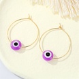 Color Acrylic Demon Eye Earrings Turkey Eye Metal Big Ear Hoop Crossborder Jewelrypicture14