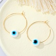 Color Acrylic Demon Eye Earrings Turkey Eye Metal Big Ear Hoop Crossborder Jewelrypicture18