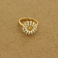 Korean Simple Colorful Oil Necklace Daisy Open Ring Metal SUNFLOWER Adjustable Ring Female CrossBorderpicture17