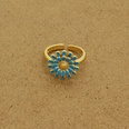 Korean Simple Colorful Oil Necklace Daisy Open Ring Metal SUNFLOWER Adjustable Ring Female CrossBorderpicture19