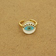 European and American Ins Ethnic Style round Dripping Oil Eye Ring Personality Color Turkish Devil Eye Ring CrossBorderpicture10