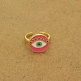 European and American Ins Ethnic Style round Dripping Oil Eye Ring Personality Color Turkish Devil Eye Ring CrossBorderpicture11