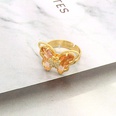 fashion transparent crystal glass butterfly rhinestone opening ring crossborder jewelrypicture31
