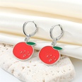 European CrossBorder Sold Jewelry Korean Cute Sweet Metal Fruit Earrings Dripping Strawberry Banana Watermelon Small Ear Ringpicture15