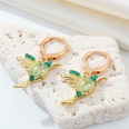 European crossborder Korean fashion color zircon bird personality metal animal earringspicture12