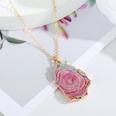 Fashion imitation natural stone necklace irregular resin agate piece pendant necklacepicture15