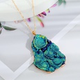 Fashion imitation natural stone necklace irregular resin agate piece pendant necklacepicture20