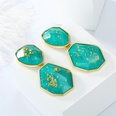 European and American crossborder Bohemia gold leaf resin color imitation natural stone earringspicture19