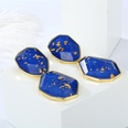 European and American crossborder Bohemia gold leaf resin color imitation natural stone earringspicture20