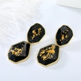 European and American crossborder Bohemia gold leaf resin color imitation natural stone earringspicture21