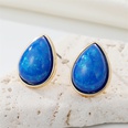new retro simple color terrestrial resin stone earrings geometric opal earringspicture14