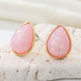 new retro simple color terrestrial resin stone earrings geometric opal earringspicture16