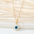 Retro simple color resin Turkish eye necklace demon eye pendant necklacepicture26