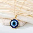 European CrossBorder Sold Jewelry Retro Simple More Sizes Devils Eye Necklace round Blue Eyes Clavicle Chain Femalepicture20