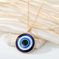 European CrossBorder Sold Jewelry Retro Simple More Sizes Devils Eye Necklace round Blue Eyes Clavicle Chain Femalepicture22