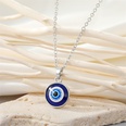 European CrossBorder Sold Jewelry Retro Simple More Sizes Devils Eye Necklace round Blue Eyes Clavicle Chain Femalepicture24