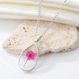 CrossBorder Sold Jewelry Drop Shape Transparent Resin Dried Flower Necklace Bohemian Preserved Fresh Flower Starry Clavicle Chainpicture16