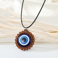 European CrossBorder Sold Jewelry Retro Punk Wood Lace Devils Eye Necklace Blue Eyes Pendant Clavicle Chain Femalepicture10