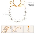 New Korean handmade bridal headdress banquet dress accessories hair accessories simple crystal headbandpicture13