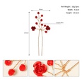 New headwearhair fork accessories fashion personality red rose hairpinpicture13