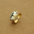European and American Painted Devils Eye Ethnic Rhinestone Eye Open Finger Ring Crossborder Jewelrypicture16