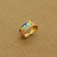European and American Painted Devils Eye Ethnic Rhinestone Eye Open Finger Ring Crossborder Jewelrypicture13