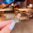 Korean microinlaid zircon ring opening adjustable Korean fashion ringpicture52