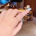 Longlasting color retention Korean microinlaid zircon pearl opening adjustable fashion ringpicture10