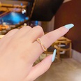 Thick Gold Plating LongLasting Color Retention Korean Style MicroInlaid 8Word Zircon Opening Adjustable Womens KoreanStyle Fashion Ringpicture10