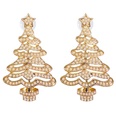 55839 European and American New Creative Christmas Gift Halloween Diamond Christmas Tree Metal Alloy Earrings Earringspicture13