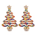 55839 European and American New Creative Christmas Gift Halloween Diamond Christmas Tree Metal Alloy Earrings Earringspicture14