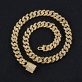 European and American hiphop 11mm single row Cuban chain clavicle chainpicture17