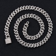 European and American hiphop 11mm single row Cuban chain clavicle chainpicture20