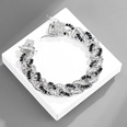 Black rhinestone alloy bold Cuban chain bracelet wholesalepicture18