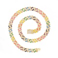 European and American Cuban necklace 12mm diamondshaped colorful rainbow braceletpicture20