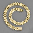 hiphop 15mm hotselling alloy microinlaid with zircon Cuban chain necklacepicture12