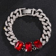 Hip Hop Style Accessories Red Glass Crystal 13mm Necklace Jewelry Fashion Cuban Chainpicture14