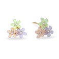 New Acrylic Colorful Flower Stud Earrings for Women Simple Spot Fashion Copper Fresh Design Hot Sale Earringspicture11