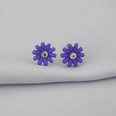 Korean version ins color flower series earrings fashion diamond cute earringspicture15