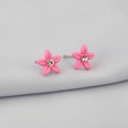 Korean version ins color flower series earrings fashion diamond cute earringspicture18