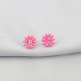 Korean version ins color flower series earrings fashion diamond cute earringspicture19