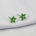 Korean version ins color flower series earrings fashion diamond cute earringspicture20