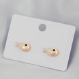 925 Silver Nail Korean Style Ins Simple Stud Earrings Set Spot Fashion Candy Fish Creative Cute Earrings Femalepicture12