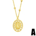 Amazon New European and American Ins Trendy Religious Christian Virgin Mary Men and Women Zircon Pendant Necklace Nkz61picture12