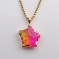 new multicolor star jewelry color faceted crystal star pendant stainless steel necklace wholesalepicture17