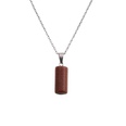 irregular rough stone pendant necklace cylindrical pillar diy necklacepicture18