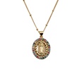 CrossBorder Fashion Variety Jewelry Copper Zircon Virgin Mary Necklace European and American Independent Station Necklace Wholesalepicture15