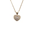 European and American Copper Zircon Heart Pendant Necklacepicture19