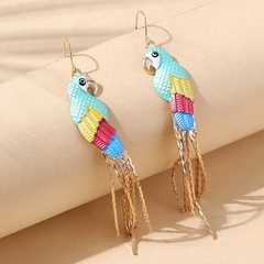 European and American cute creative parrot alloy earrings wholesale